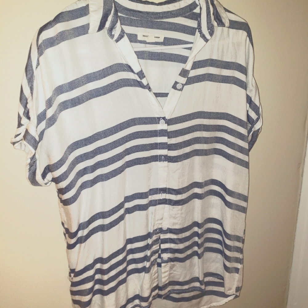 Button up oversized blouse STRIPES Size S